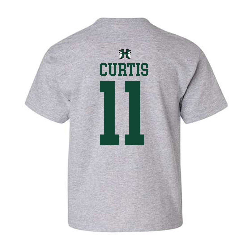 Hawaii - NCAA Women's Basketball : Keiara Curtis - Sports Shersey Youth T-Shirt-1