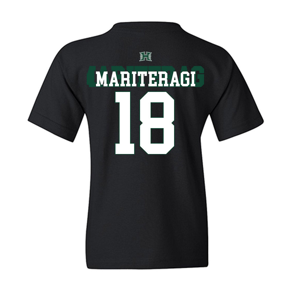 Hawaii - NCAA Football : Zaden Mariteragi - Sports Shersey Youth T-Shirt-1