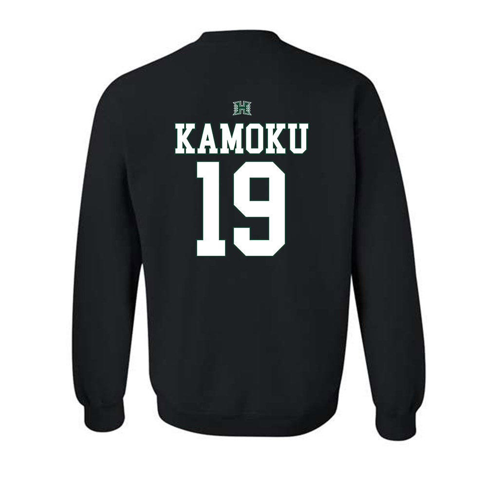 Hawaii - NCAA Football : Diezel Kamoku - Sports Shersey Crewneck Sweatshirt-1