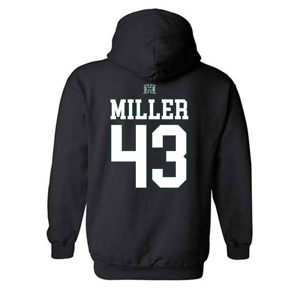 Hawaii - NCAA Football : Gannon Miller - Sports Shersey Hooded Sweatshirt-1