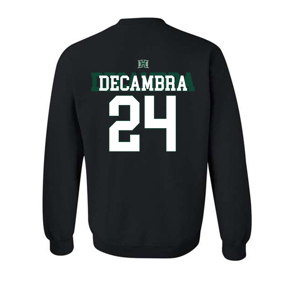 Hawaii - NCAA Football : Kodi DeCambra - Sports Shersey Crewneck Sweatshirt-1