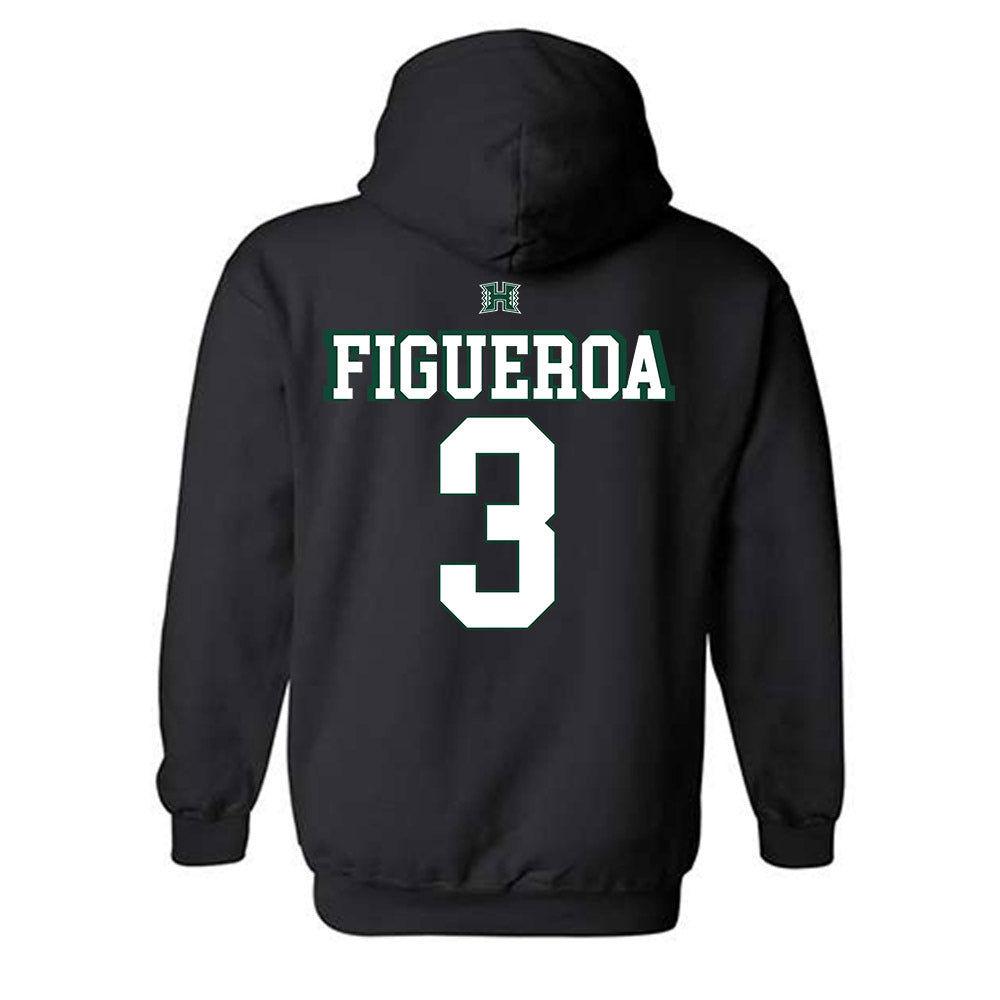 Hawaii - NCAA Football : Joenel Figueroa - Sports Shersey Hooded Sweatshirt-1