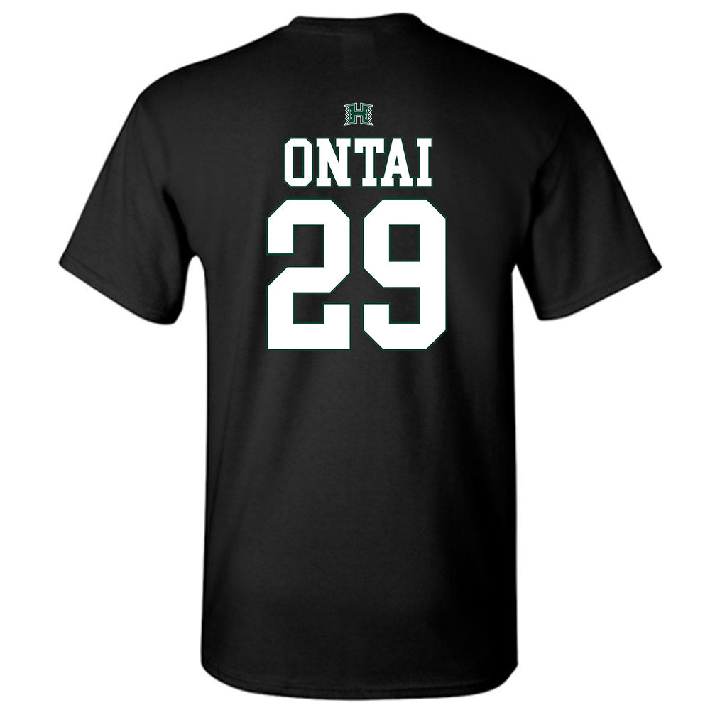 Hawaii - NCAA Football : Kainoa Ontai - Sports Shersey T-Shirt-1