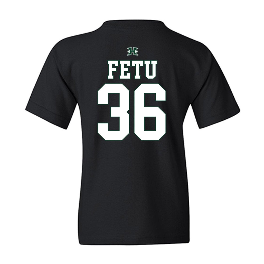 Hawaii - NCAA Football : Jordan Fetu - Sports Shersey Youth T-Shirt-1