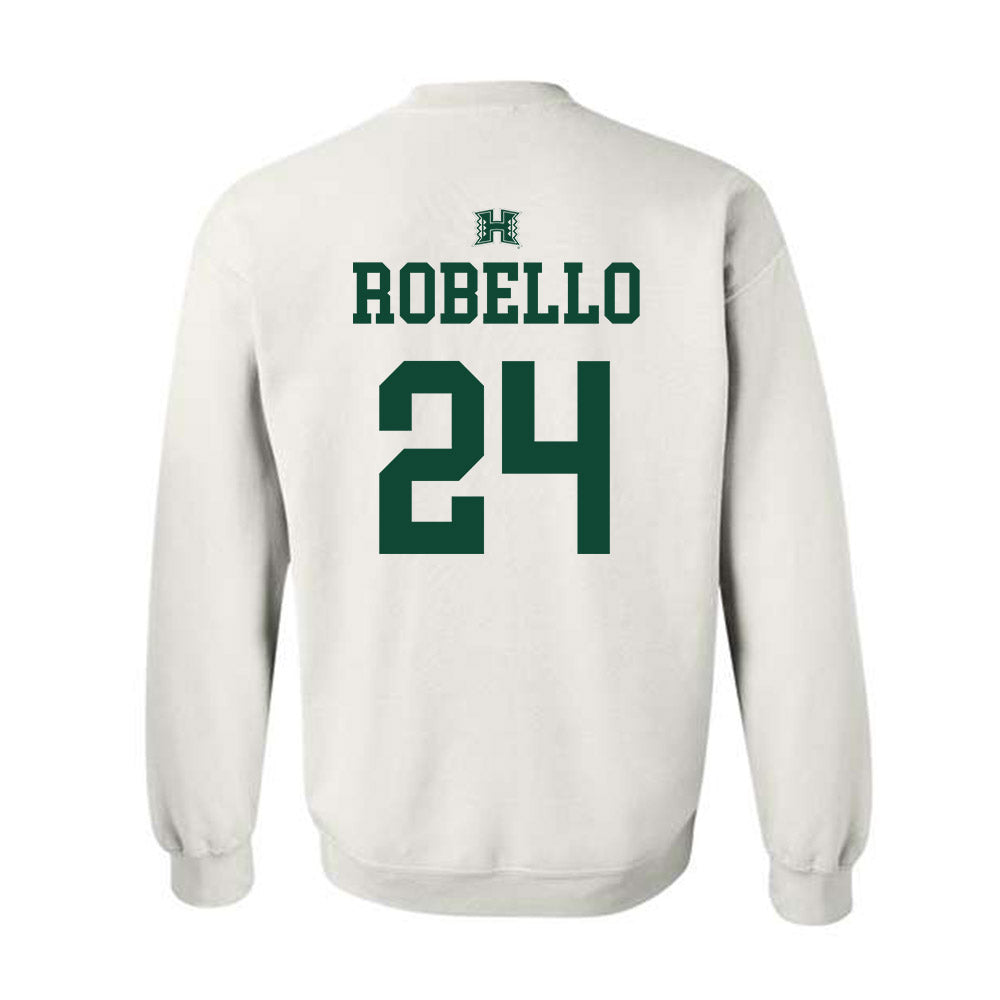 Hawaii - NCAA Baseball : Hekili Robello - Sports Shersey Crewneck Sweatshirt-1
