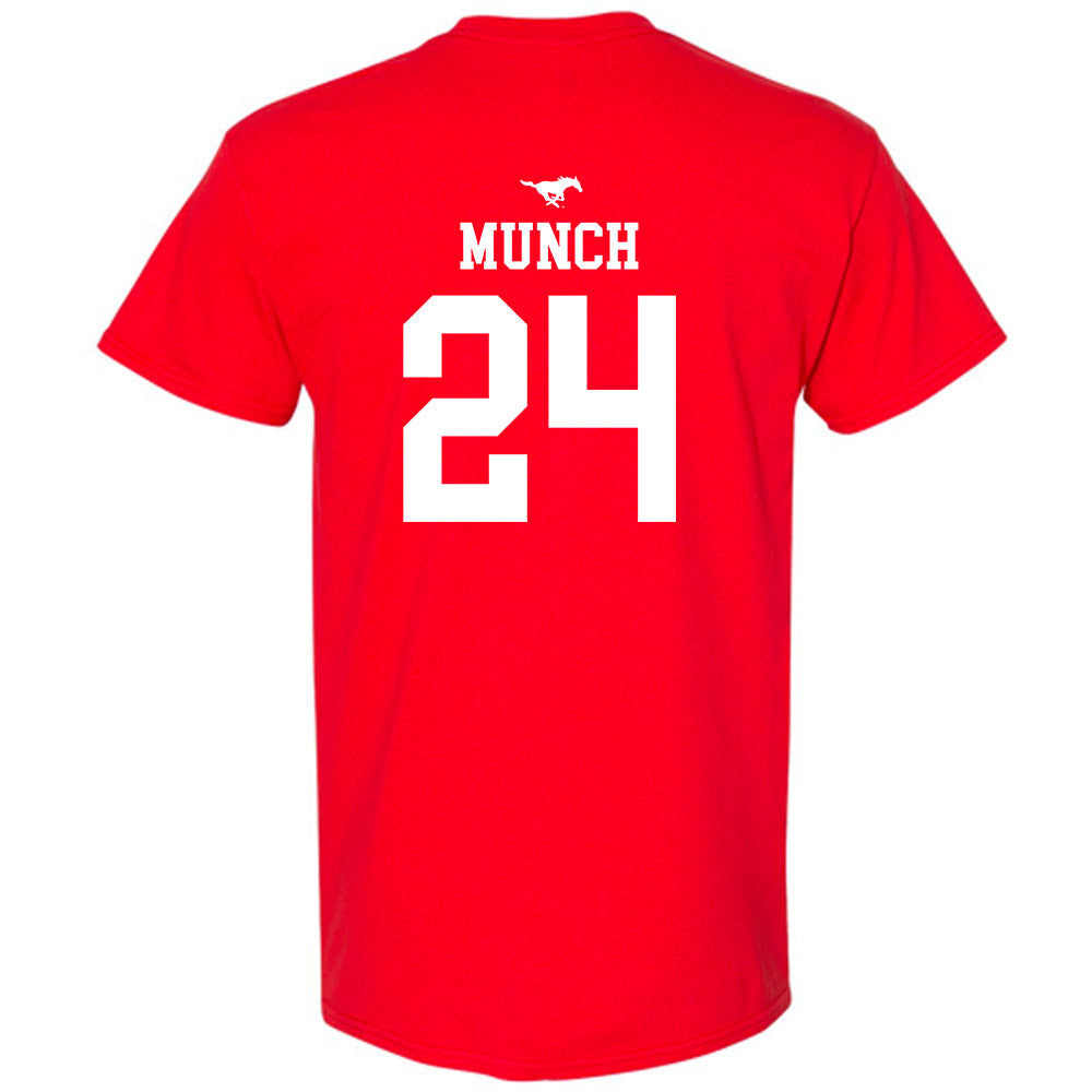 SMU - NCAA Men's Basketball : Johan Munch - Sports Shersey T-Shirt-1