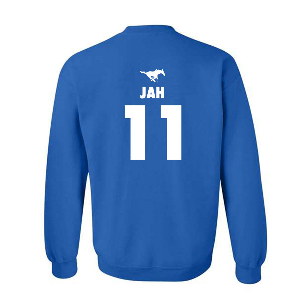 SMU - NCAA Women's Basketball : Sahnya Jah - Sports Shersey Crewneck Sweatshirt-1