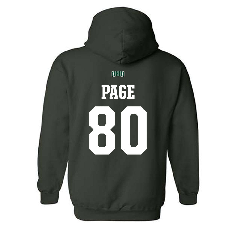 Ohio - NCAA Football : Kaden Page - Sports Shersey Hooded Sweatshirt-1