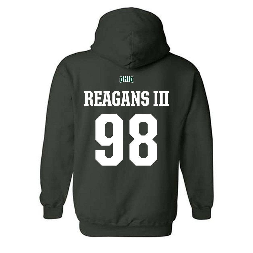 Ohio - NCAA Football : Derek Reagans III - Sports Shersey Hooded Sweatshirt-1