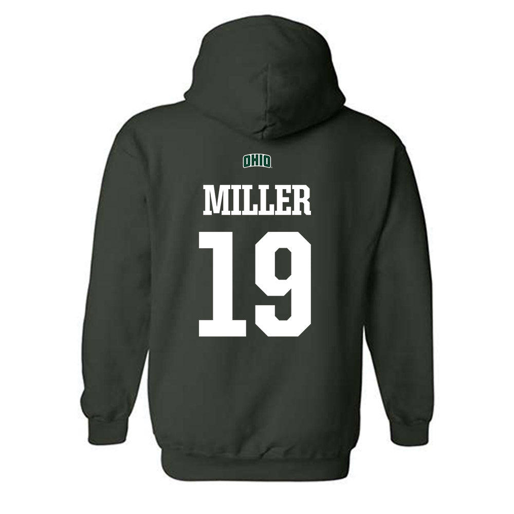 Ohio - NCAA Football : Bobby Miller - Sports Shersey Hooded Sweatshirt-1