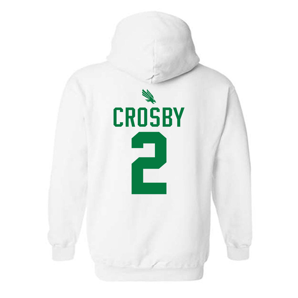 North Texas - NCAA Men's Basketball : Cahmai Crosby - Classic Shersey Hooded Sweatshirt-1