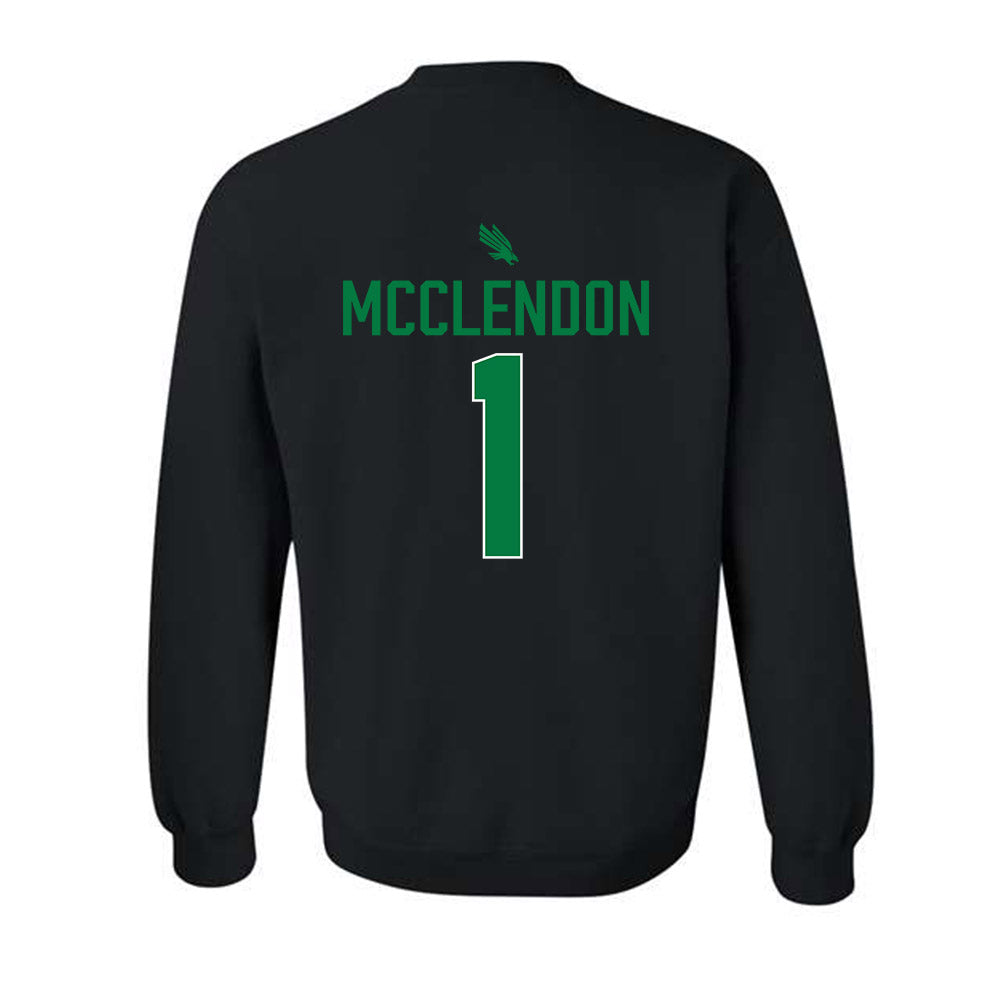 North Texas - NCAA Men's Basketball : William Mcclendon - Sports Shersey Crewneck Sweatshirt-1