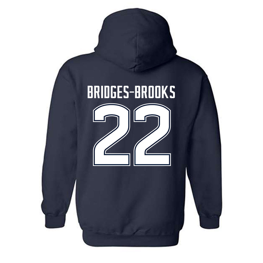 UConn - NCAA Football : Axavier Bridges-Brooks - Classic Shersey Hooded Sweatshirt-1