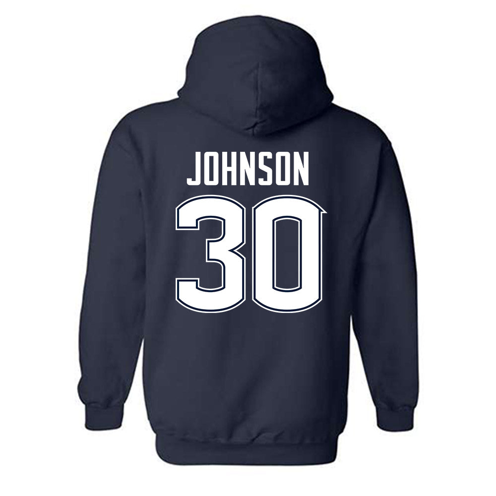 UConn - NCAA Football : Charles Johnson - Classic Shersey Hooded Sweatshirt-1