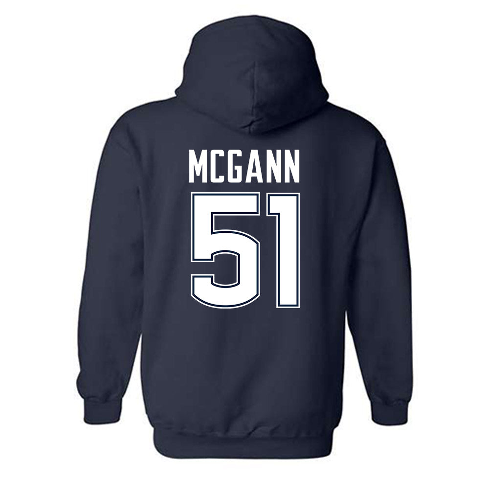 UConn - NCAA Football : Joe McGann - Classic Shersey Hooded Sweatshirt-1