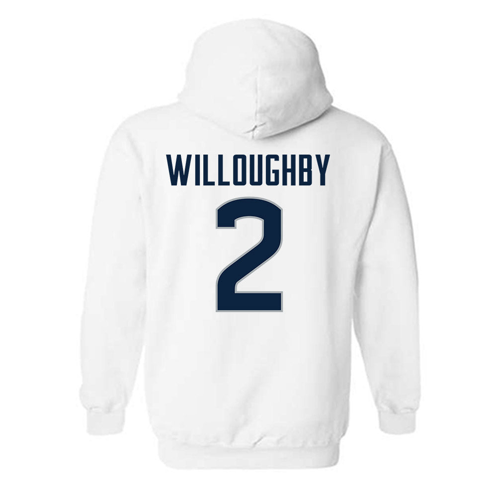 UConn - NCAA Football : Jediyah Willoughby - Classic Shersey Hooded Sweatshirt-1