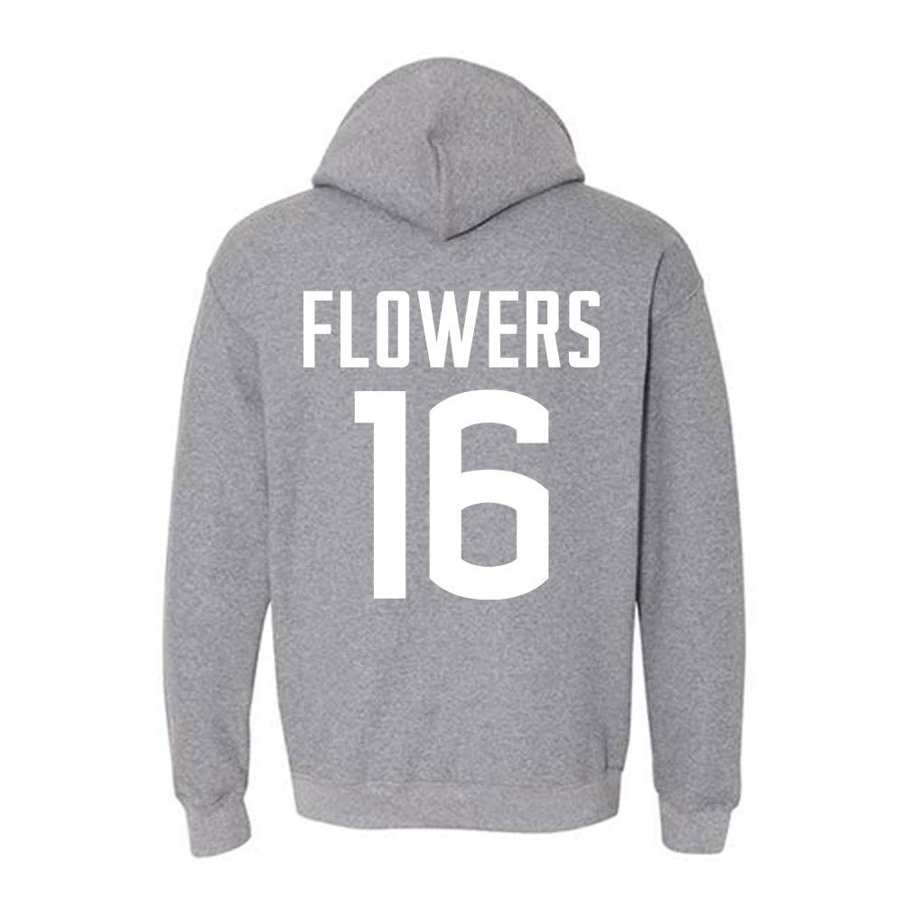UConn - NCAA Football : Kamren Flowers - Sports Shersey Hooded Sweatshirt-1