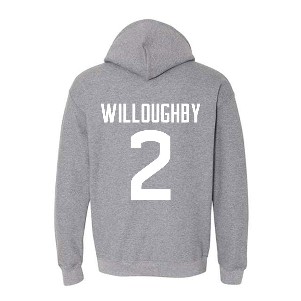 UConn - NCAA Football : Jediyah Willoughby - Sports Shersey Hooded Sweatshirt-1