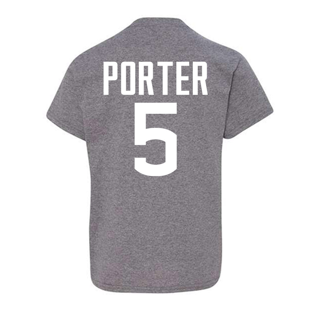 UConn - NCAA Football : Shamar Porter - Sports Shersey Youth T-Shirt-1