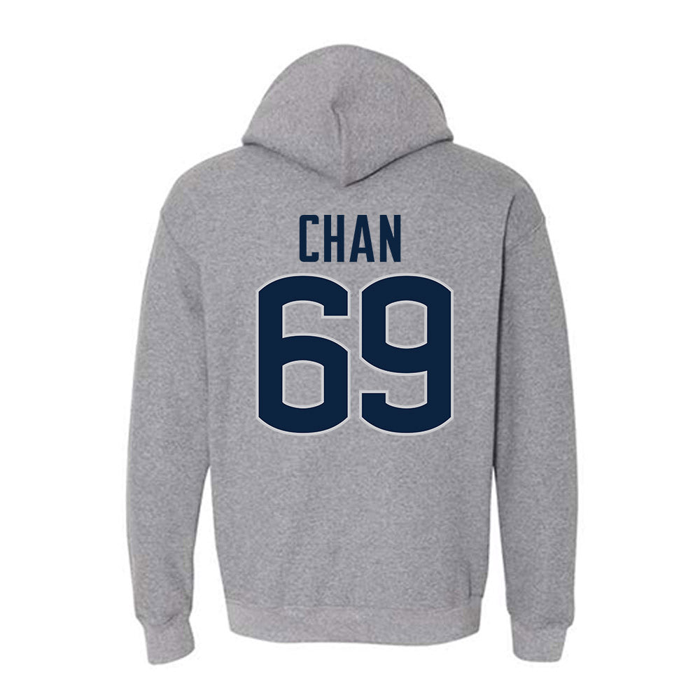 UConn - NCAA Football : Ty Chan - Sports Shersey Hooded Sweatshirt-1