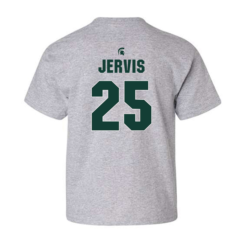 Michigan State - NCAA Men's Basketball : Jasiah Jervis - Sports Shersey Youth T-Shirt-1