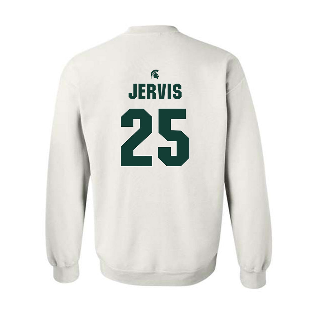 Michigan State - NCAA Men's Basketball : Jasiah Jervis - Sports Shersey Crewneck Sweatshirt-1