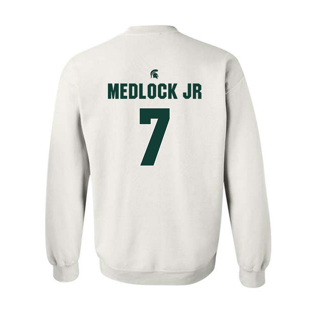 Michigan State - NCAA Men's Basketball : Carlos Medlock jr - Sports Shersey Crewneck Sweatshirt-1