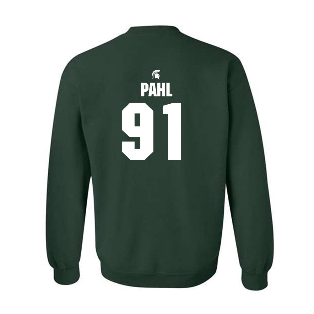 Michigan State - NCAA Football : Jackson Pahl - Generic Shersey Crewneck Sweatshirt-1
