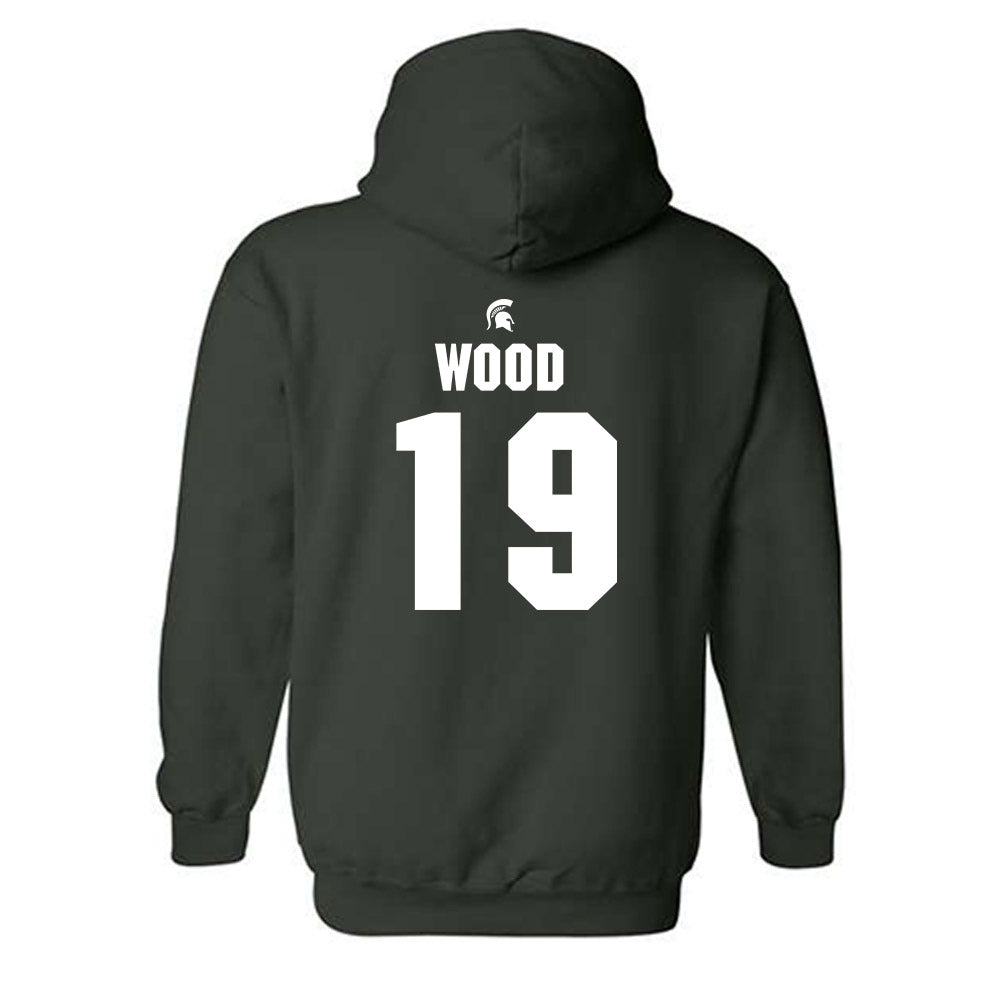 Michigan State - NCAA Women's Field Hockey : Scarlett Wood - Generic Shersey Hooded Sweatshirt-1
