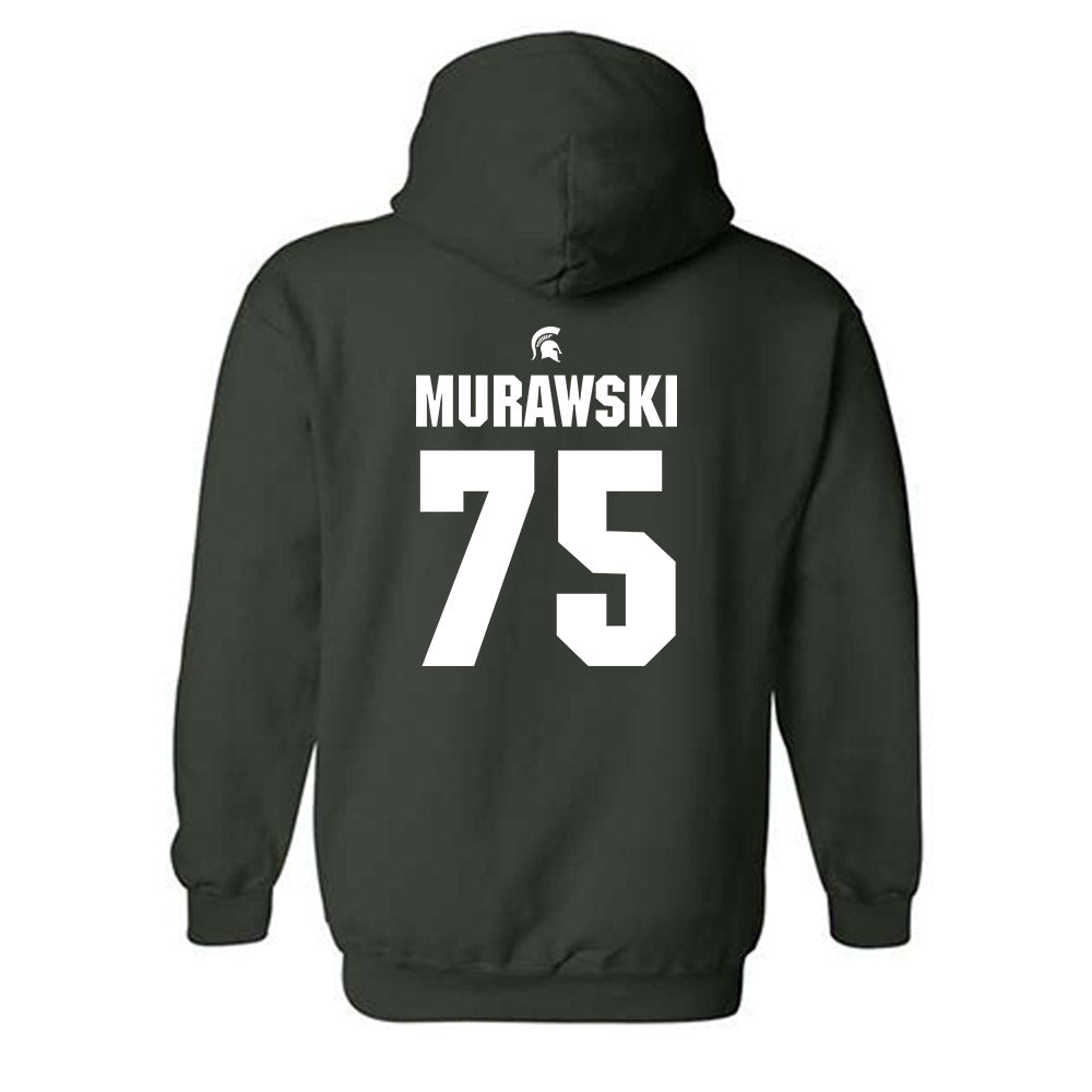 Michigan State - NCAA Football : Benjamin Murawski - Generic Shersey Hooded Sweatshirt-1