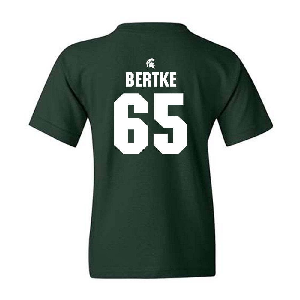 Michigan State - NCAA Football : Cole Bertke - Generic Shersey Youth T-Shirt-1