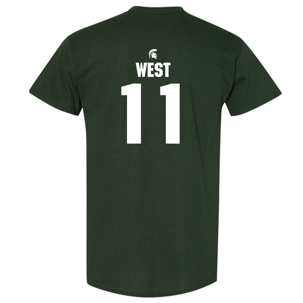 Michigan State - NCAA Men's Ice Hockey : Owen West - Generic Shersey T-Shirt-1
