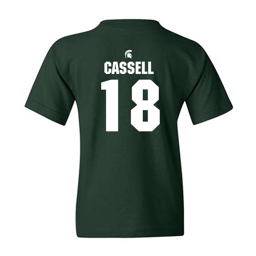 Michigan State - NCAA Men's Soccer : Justin Cassell - Generic Shersey Youth T-Shirt-1