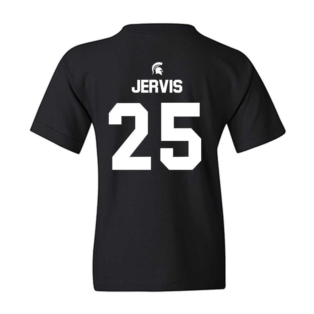 Michigan State - NCAA Men's Basketball : Jasiah Jervis - Sports Shersey Youth T-Shirt-1