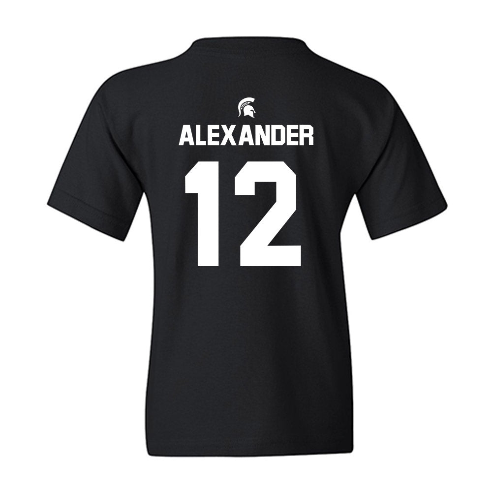 Michigan State - NCAA Women's Basketball : Isa Alexander - Sports Shersey Youth T-Shirt-1