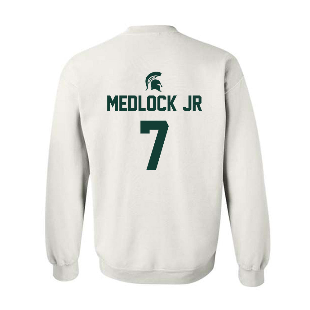 Michigan State - NCAA Men's Basketball : Carlos Medlock jr - Sports Shersey Crewneck Sweatshirt-1