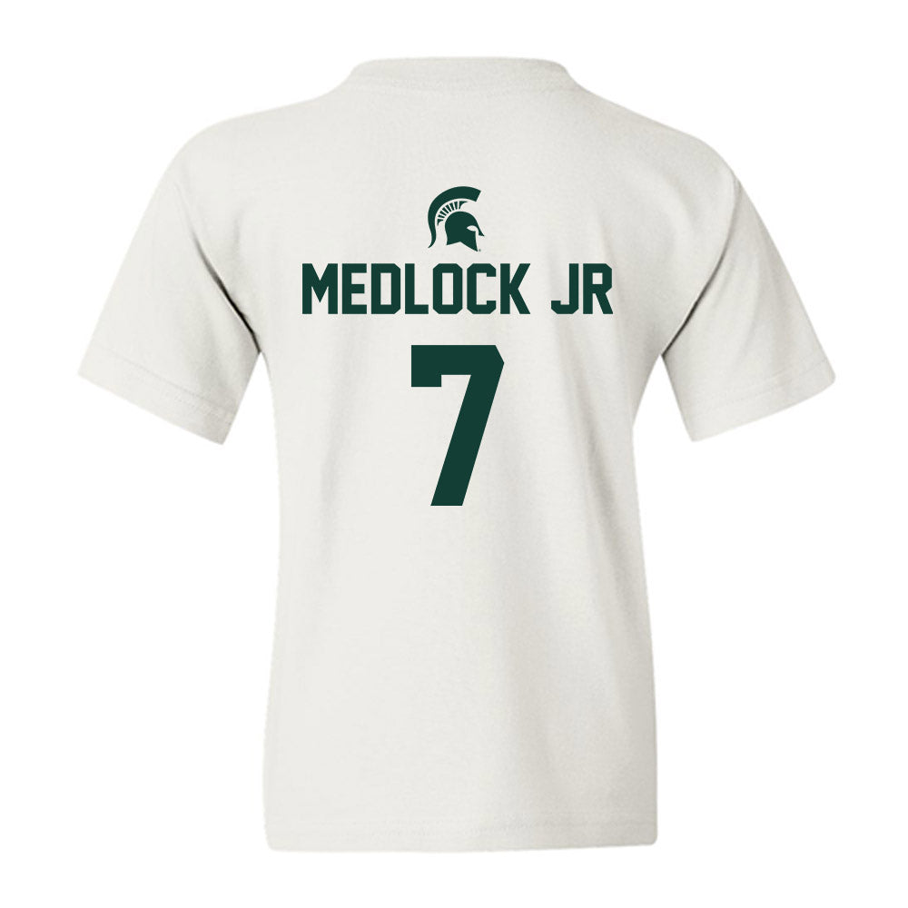 Michigan State - NCAA Men's Basketball : Carlos Medlock jr - Sports Shersey Youth T-Shirt-1