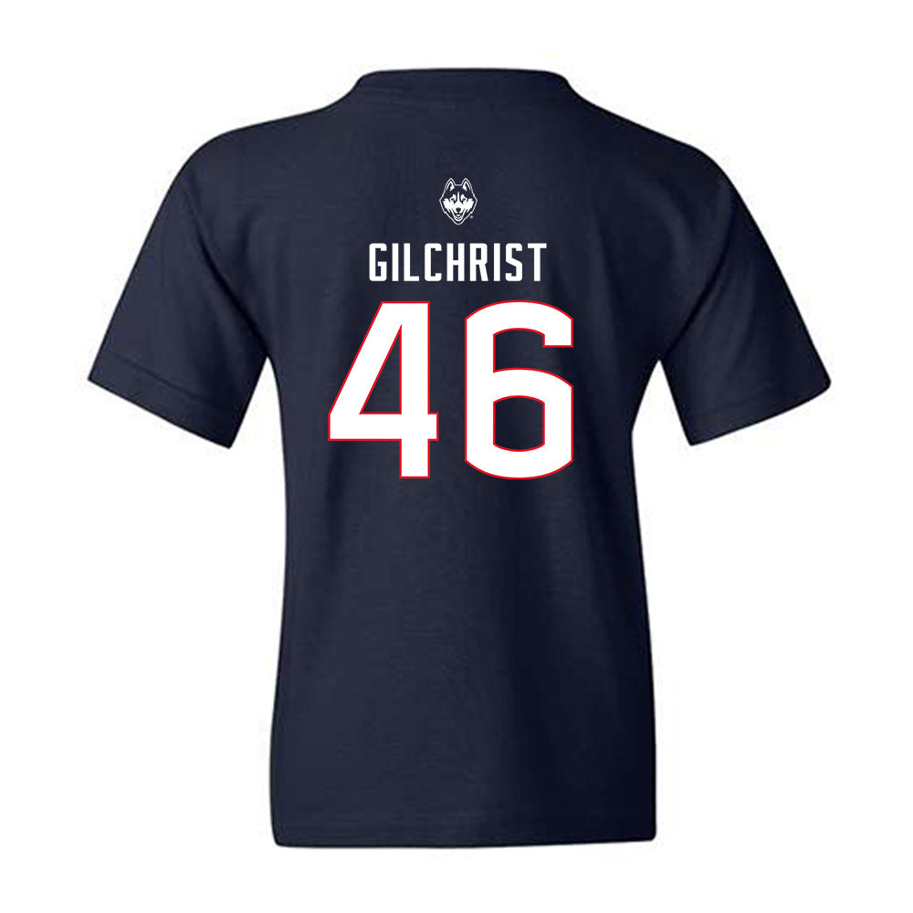 UConn - NCAA Baseball : Rob Gilchrist - Sports Shersey Youth T-Shirt-1