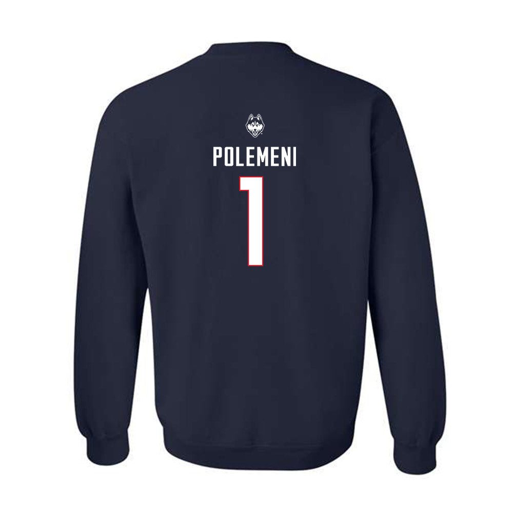 UConn - NCAA Baseball : Christopher Polemeni - Sports Shersey Crewneck Sweatshirt-1