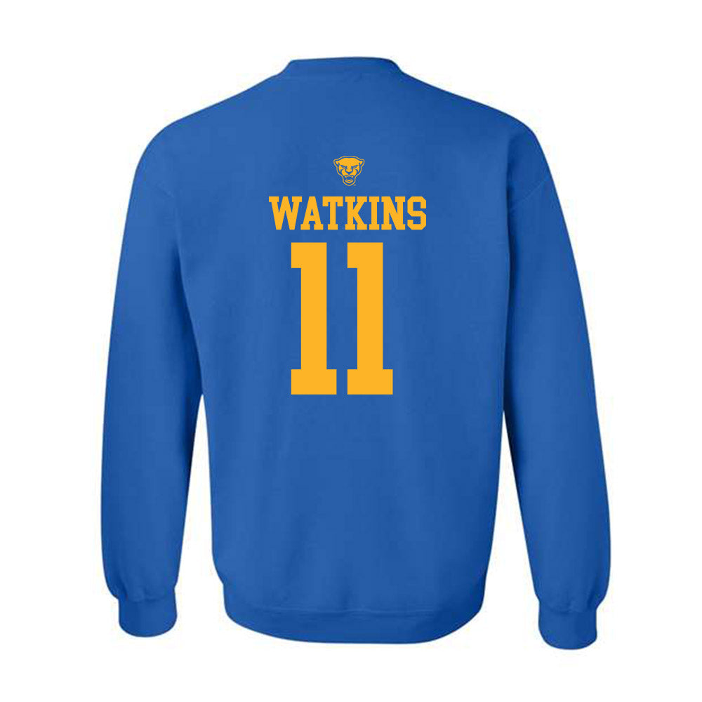 Pittsburgh - NCAA Women's Basketball : Avery Watkins - Sports Shersey Crewneck Sweatshirt-1
