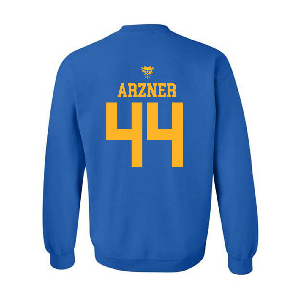 Pittsburgh - NCAA Women's Basketball : Macie Arzner - Sports Shersey Crewneck Sweatshirt-1