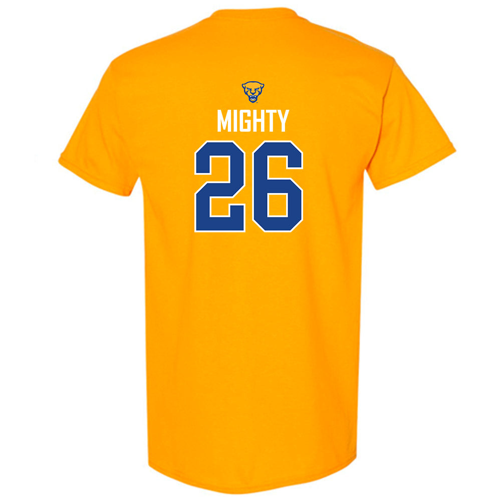 Pittsburgh - NCAA Men's Basketball : Armani Mighty - Sports Shersey T-Shirt-1