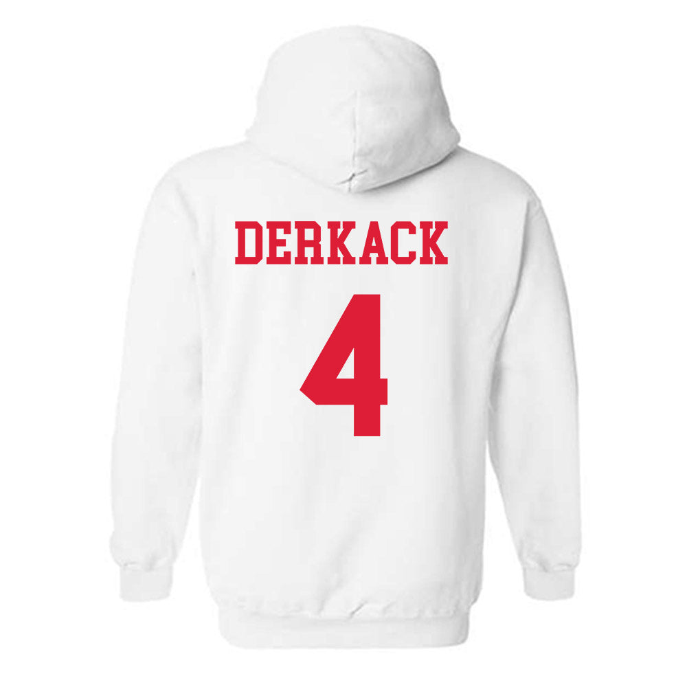 Dayton - NCAA Men's Basketball : Jordan Derkack - Classic Shersey Hooded Sweatshirt-1