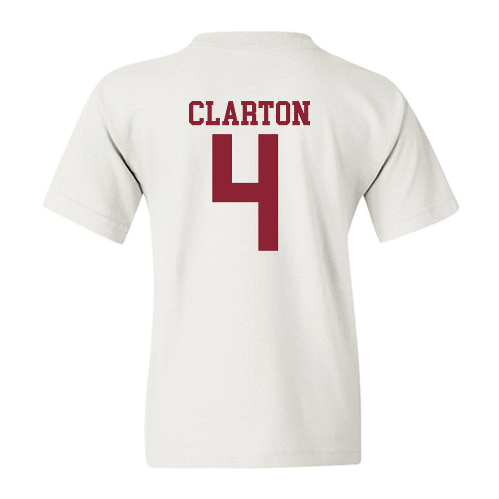 Troy - NCAA Men's Basketball : Emmanuel Clarton - Generic Shersey Youth T-Shirt-1