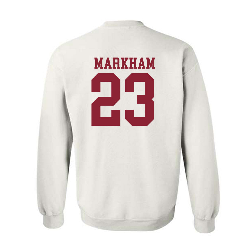 Troy - NCAA Baseball : Houston Markham - Generic Shersey Crewneck Sweatshirt-1