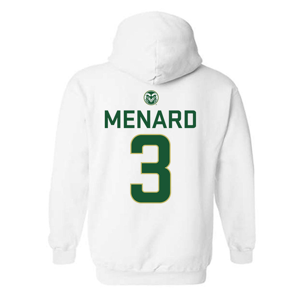Colorado State - NCAA Men's Basketball : Justin Menard - Hooded Sweatshirt-1