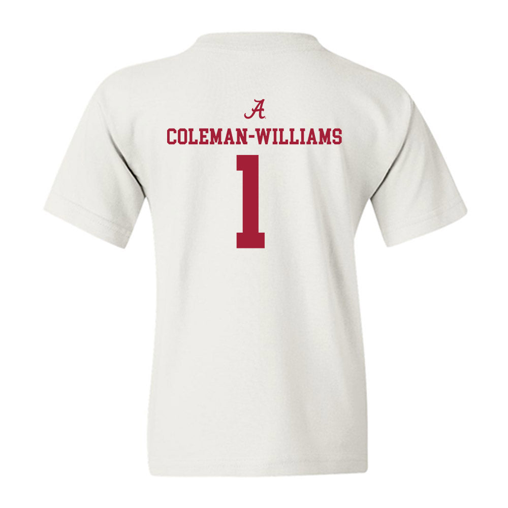 Alabama - NCAA Football : Ryan Coleman-Williams - Classic Shersey Youth T-Shirt-1
