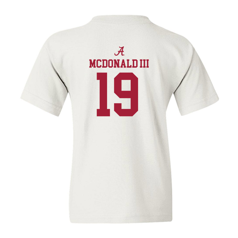Alabama - NCAA Football : Chuck McDonald III - Classic Shersey Youth T-Shirt-1