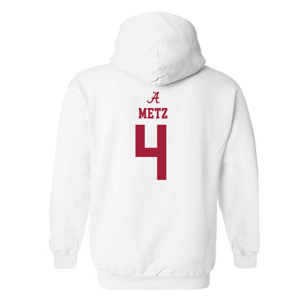 Alabama - NCAA Football : Luke Metz - Classic Shersey Hooded Sweatshirt-1