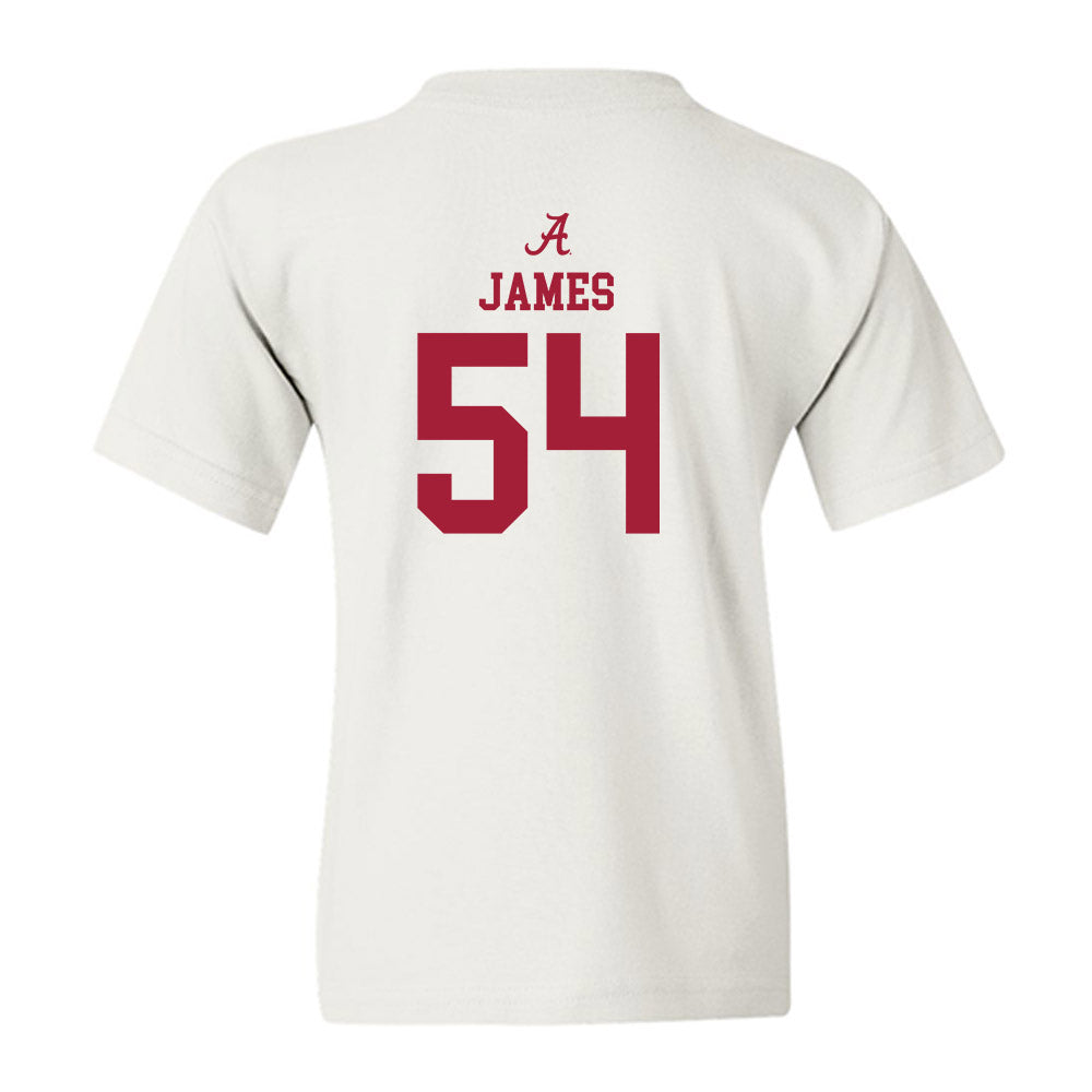 Alabama - NCAA Football : Jayvin James - Classic Shersey Youth T-Shirt-1